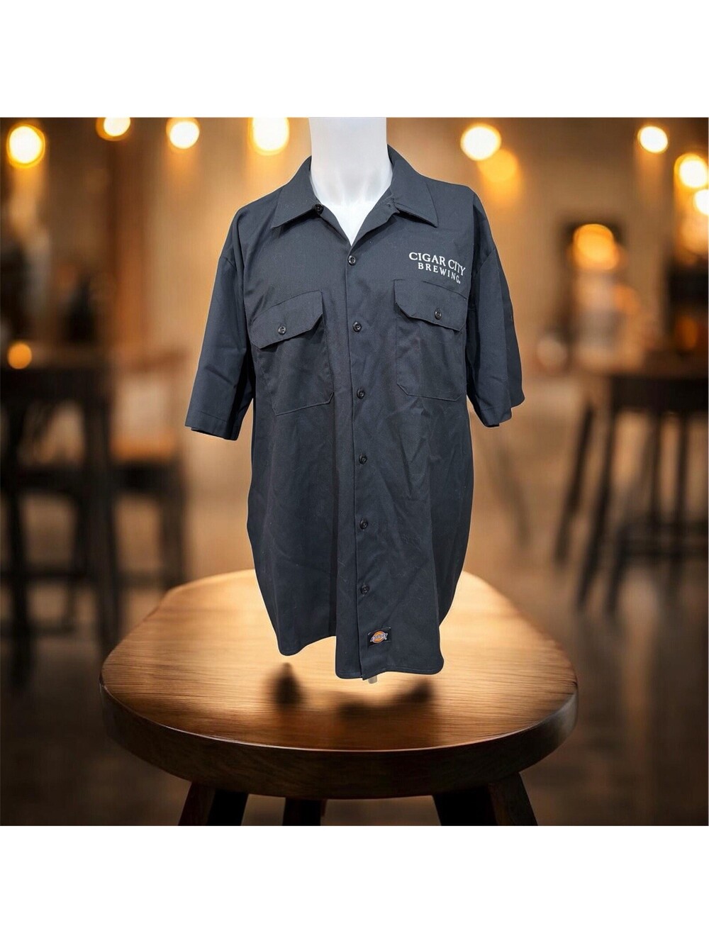 Cigar City Brewing Jai Alai IPA Hunahpu Black SS Brewmasters Button Shirt Sz XL